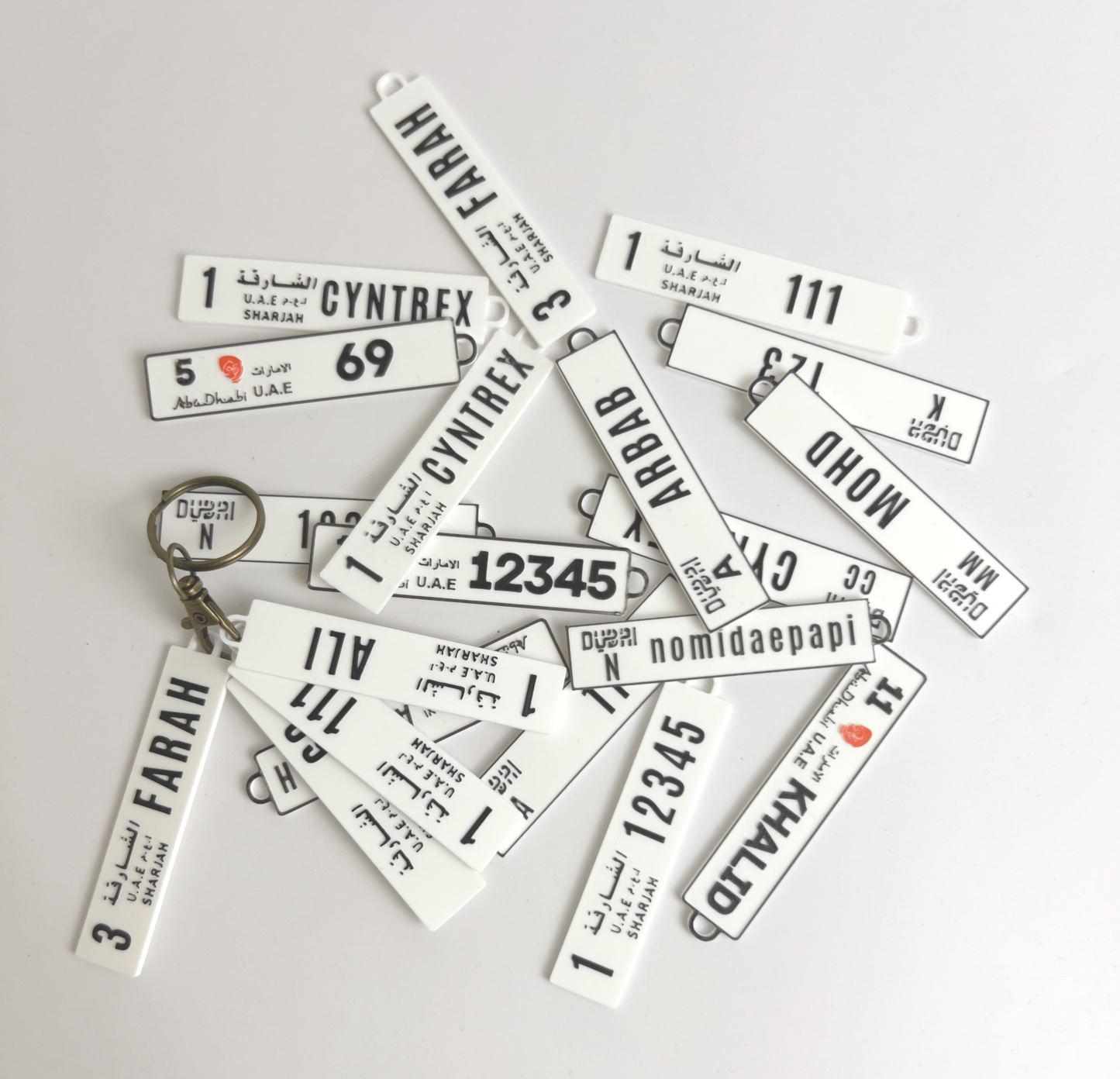 Dubai | Number Plate Key Chain